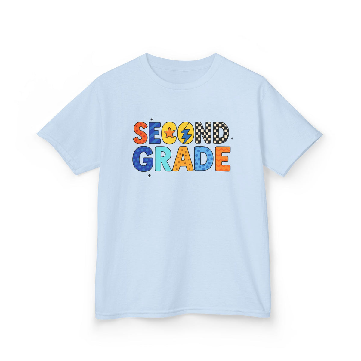 Second Grade Kids Tee - Colorful School Spirit Back to School Shirt