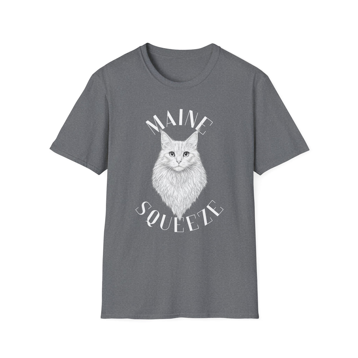 Maine Coon Cat T-Shirt — 'Maine Squeeze' Graphic Tee