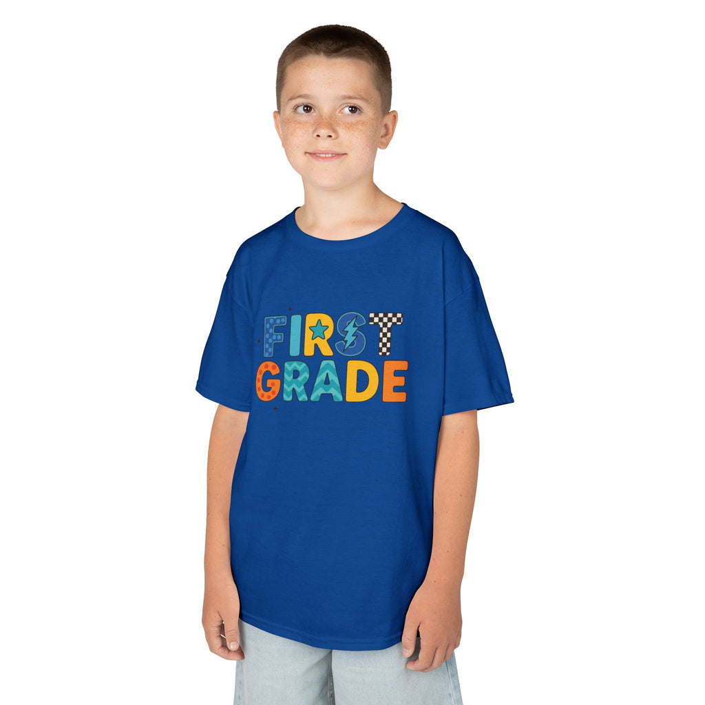 First Grade Kids T-Shirt — Colorful Back-to-School Tee