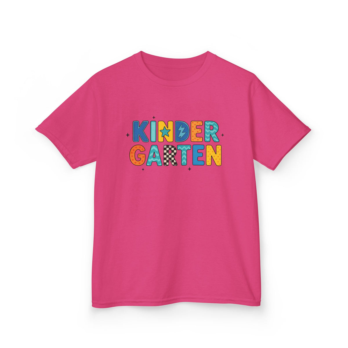 Kindergarten Kids T‑Shirt — Colorful Playful Back-to-School Tee