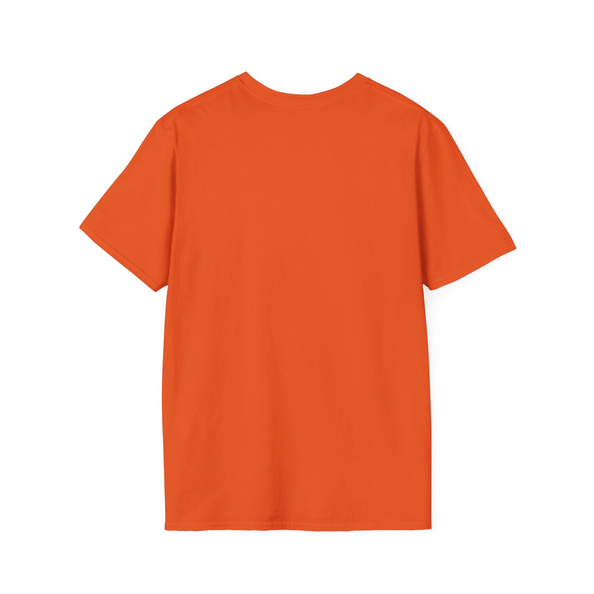 Fall Graphic T‑Shirt – Orange "fall" Script with Autumn Word Cloud