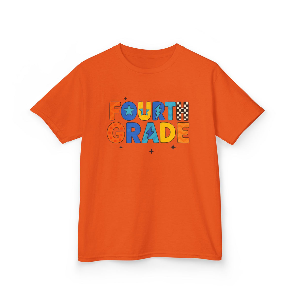 Fourth Grade Kids T-Shirt — Colorful Back-to-School Tee