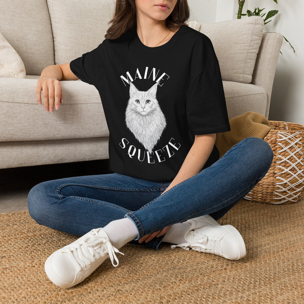 Maine Coon Cat T-Shirt — 'Maine Soulful' Graphic Tee for Cat Lovers