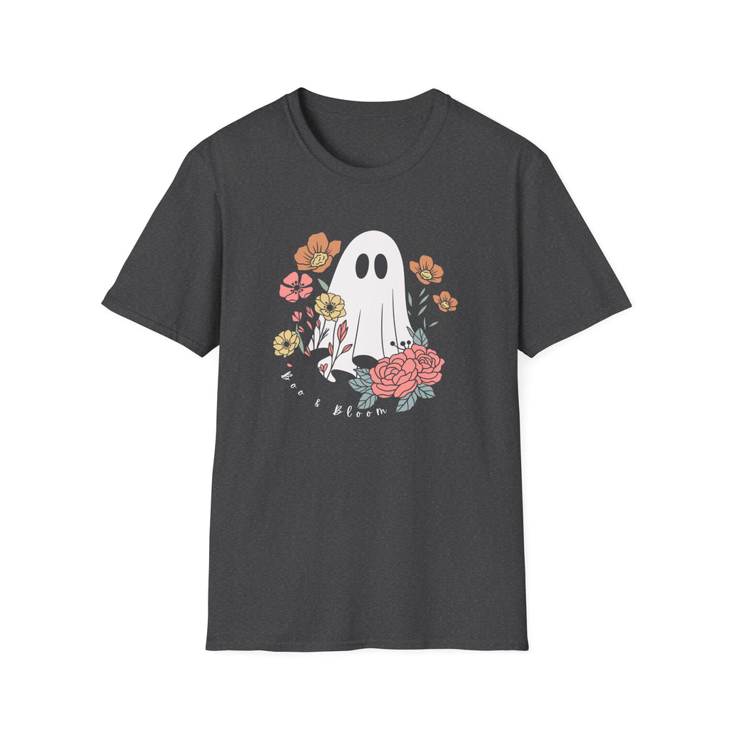Cute Floral Ghost T-Shirt — Halloween Spooky Cute Tee