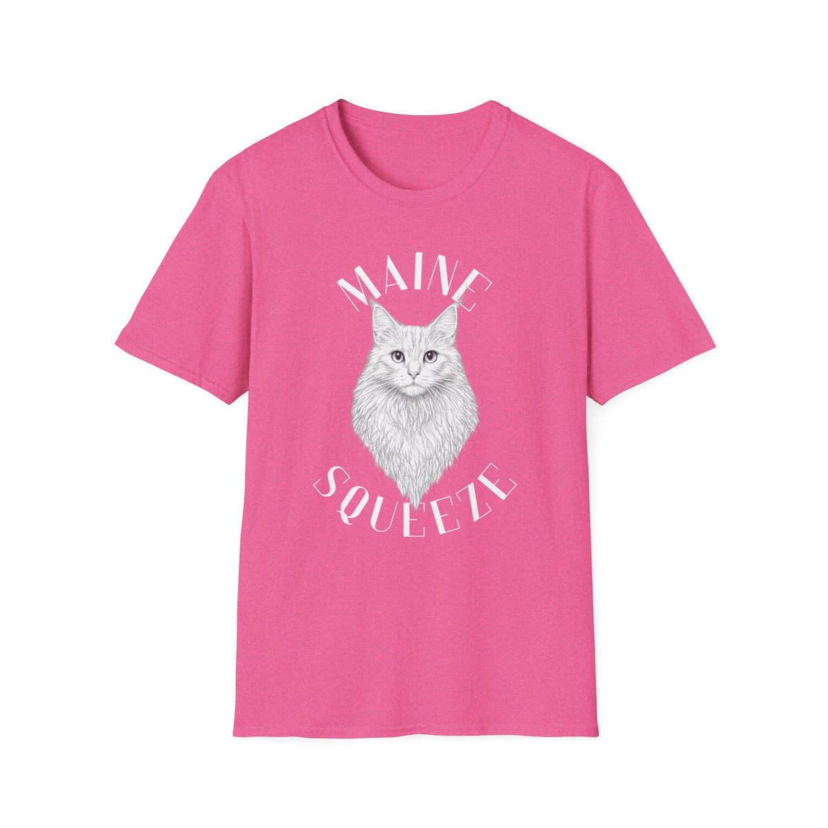 Maine Coon Cat T-Shirt — 'Maine Squeeze' Graphic Tee