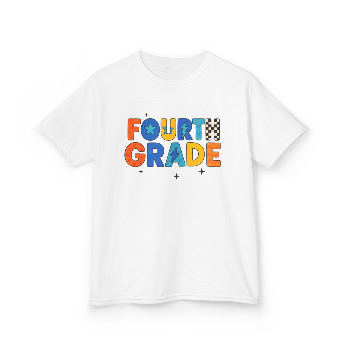 Fourth Grade Kids T-Shirt — Colorful Back-to-School Tee
