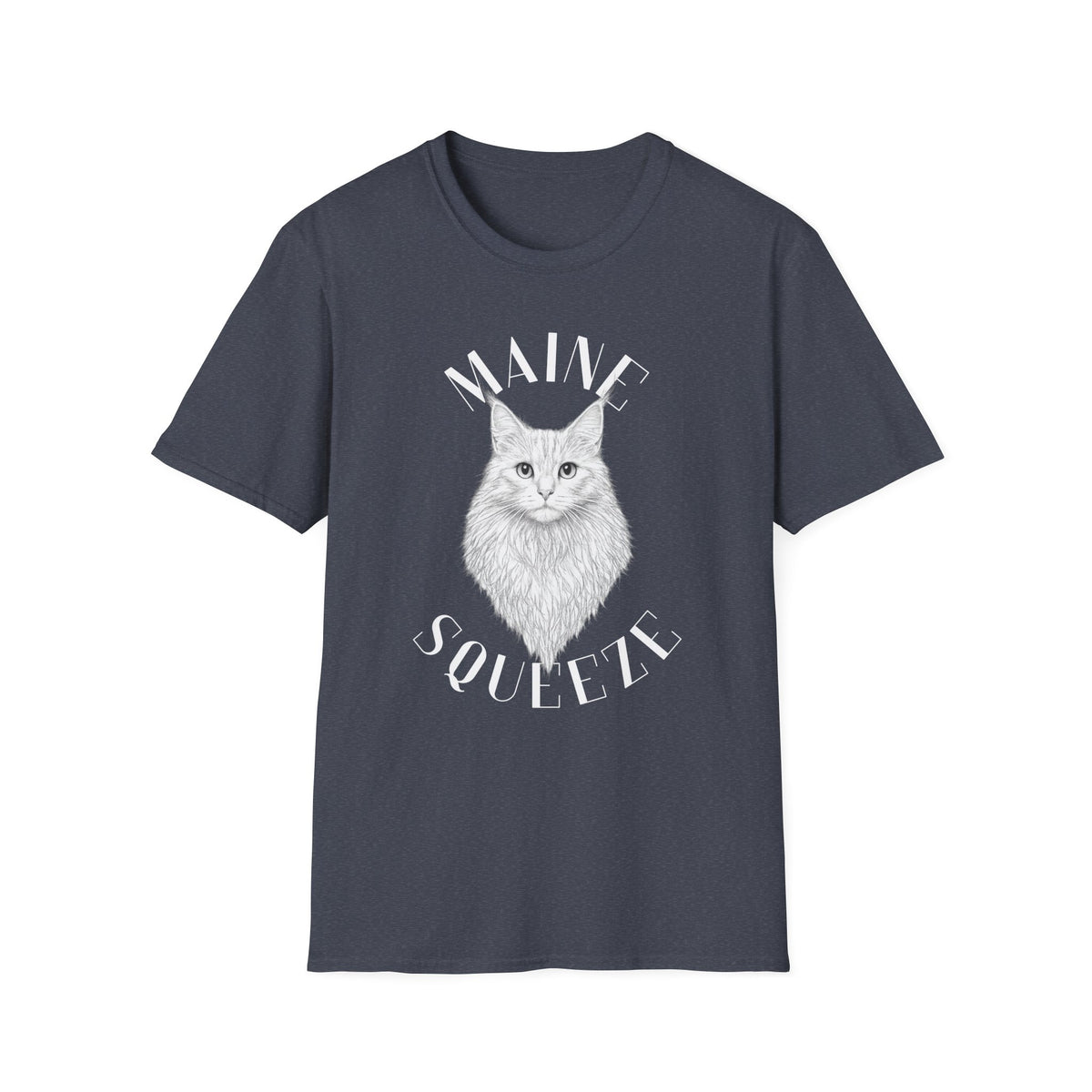 Maine Coon Cat T-Shirt — 'Maine Squeeze' Graphic Tee