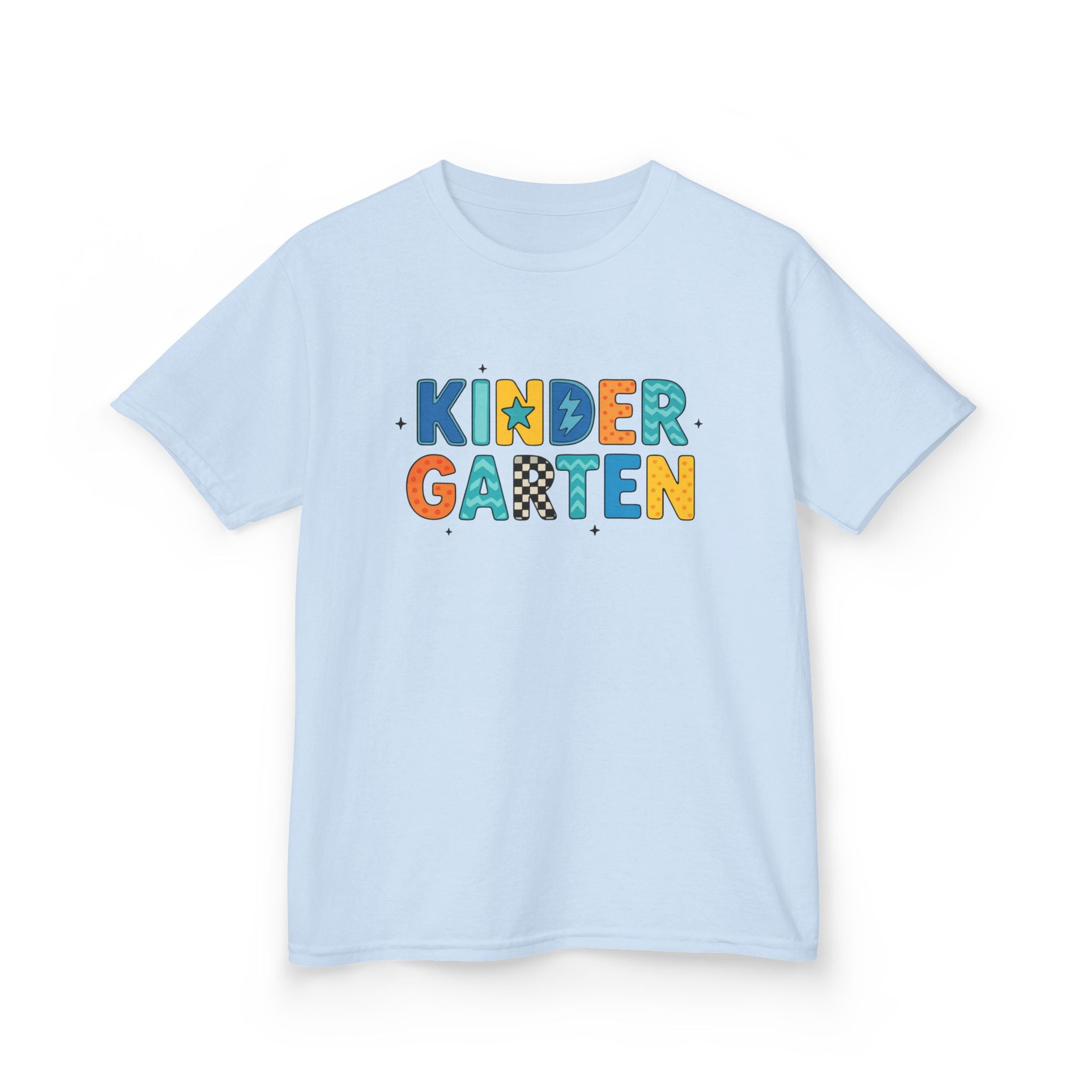 Kindergarten Kids T‑Shirt — Colorful Playful Back-to-School Tee