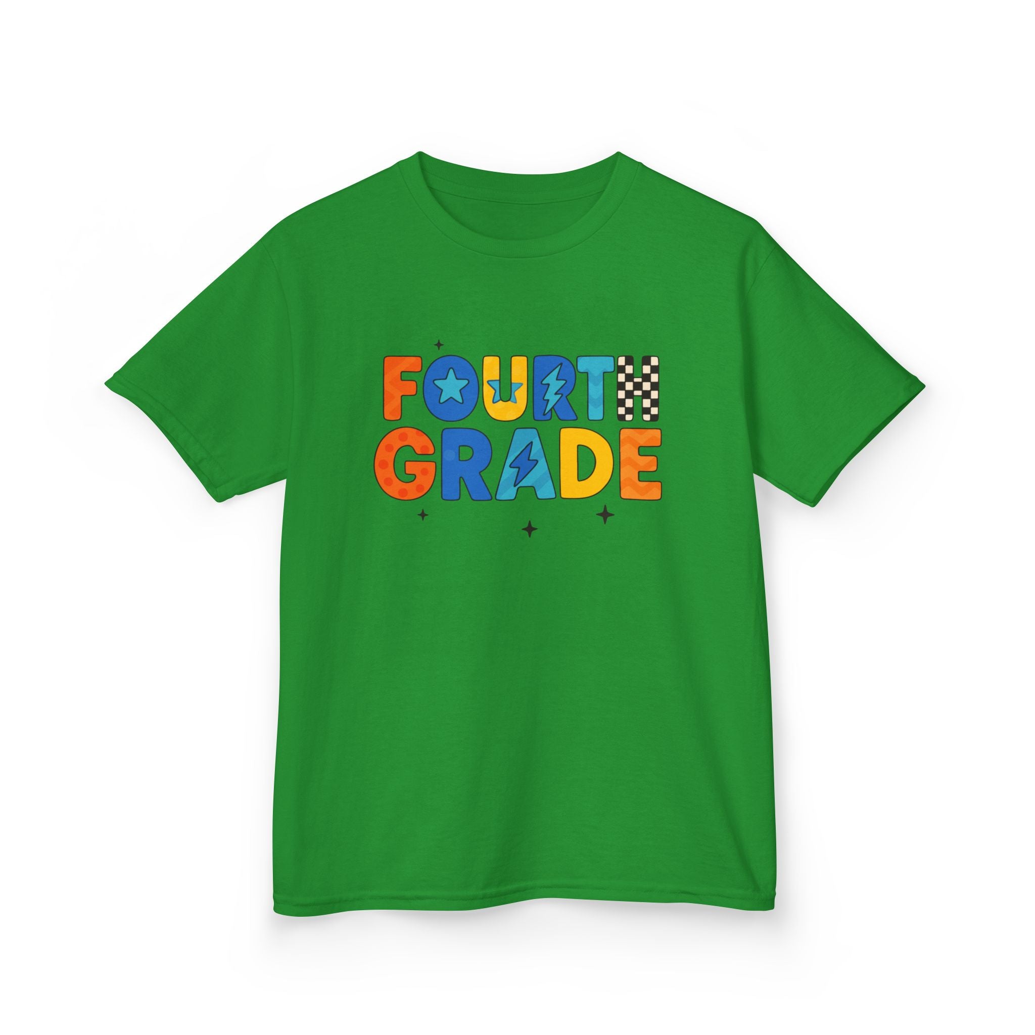 Fourth Grade Kids T-Shirt — Colorful Back-to-School Tee