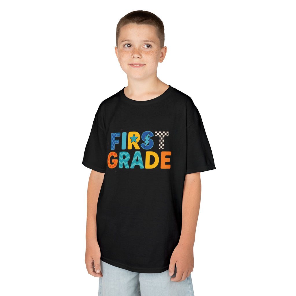 First Grade Kids T-Shirt — Colorful Back-to-School Tee