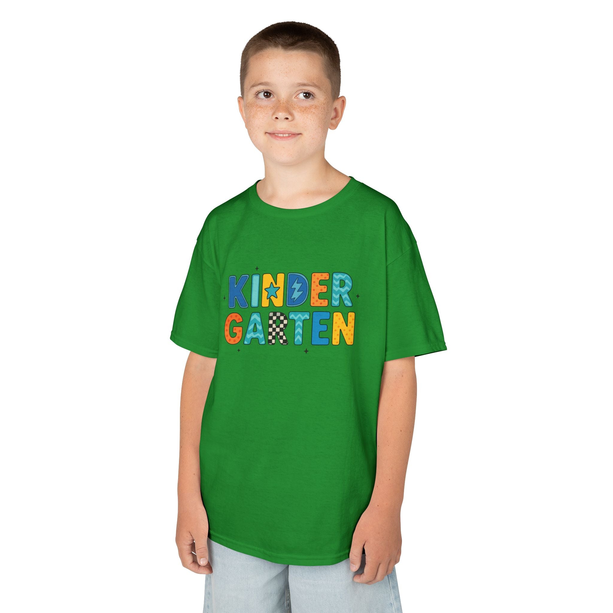 Kindergarten Kids T‑Shirt — Colorful Playful Back-to-School Tee