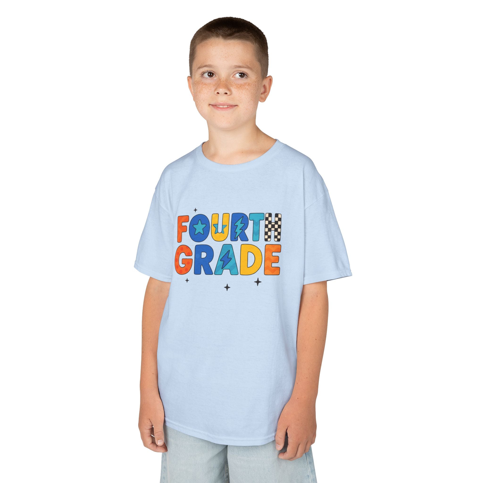 Fourth Grade Kids T-Shirt — Colorful Back-to-School Tee