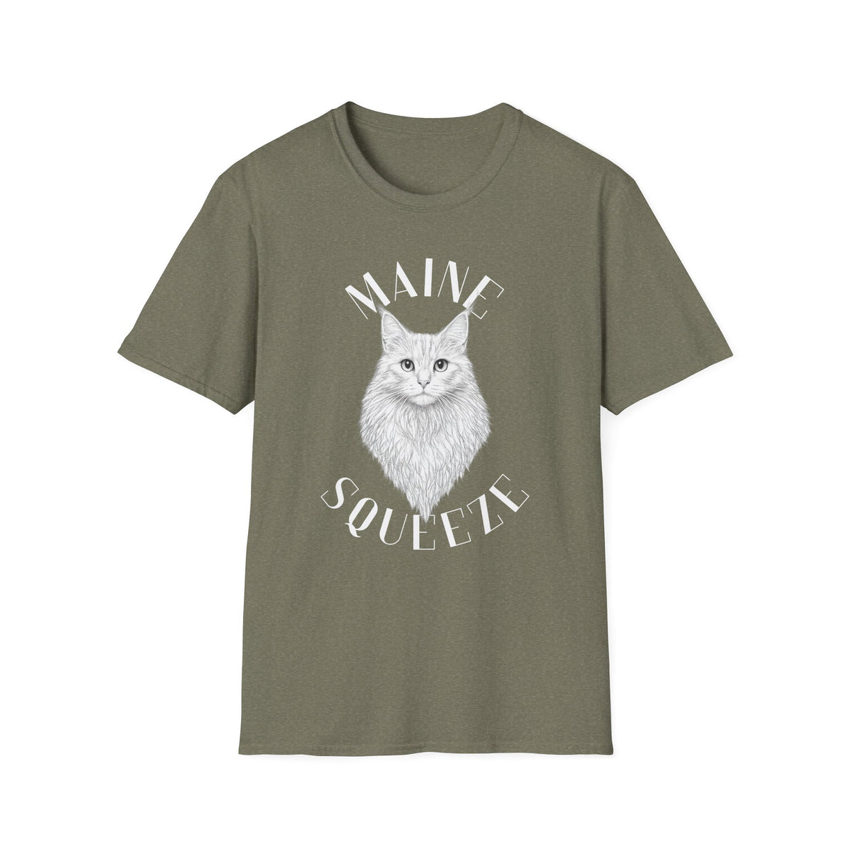 Maine Coon Cat T-Shirt — 'Maine Squeeze' Graphic Tee