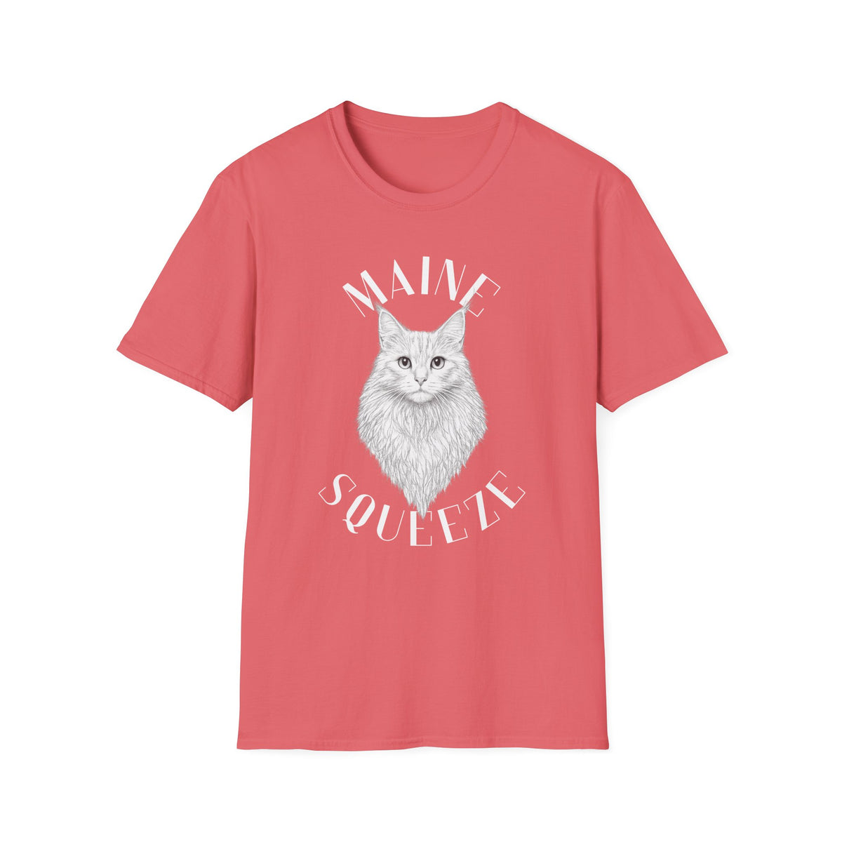Maine Coon Cat T-Shirt — 'Maine Squeeze' Graphic Tee