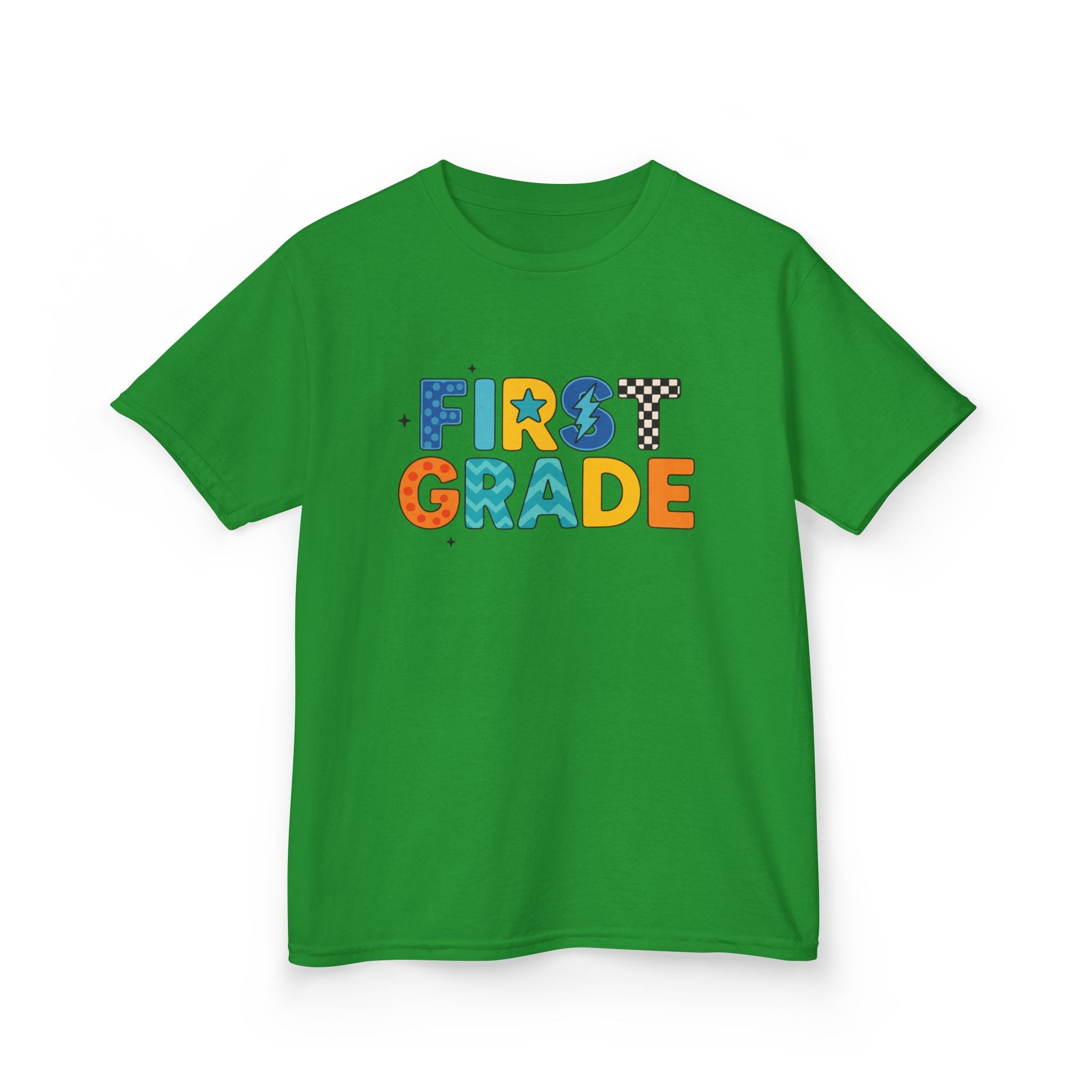 First Grade Kids T-Shirt — Colorful Back-to-School Tee