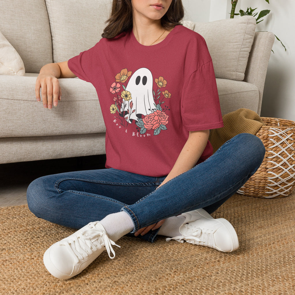 Cute Floral Ghost T-Shirt — Halloween Spooky Cute Tee