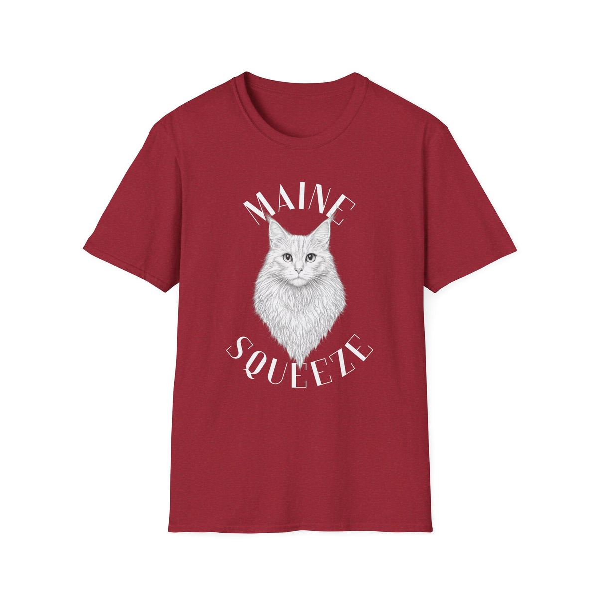 Maine Coon Cat T-Shirt — 'Maine Squeeze' Graphic Tee