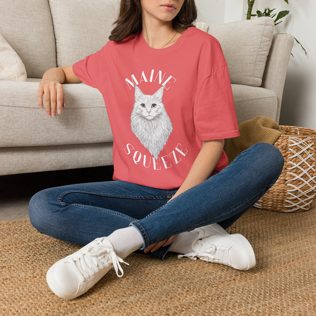 Maine Coon Cat T-Shirt — 'Maine Soulful' Graphic Tee for Cat Lovers