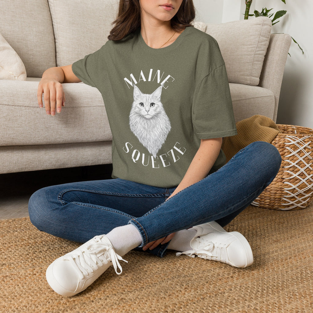 Maine Coon Cat T-Shirt — 'Maine Soulful' Graphic Tee for Cat Lovers
