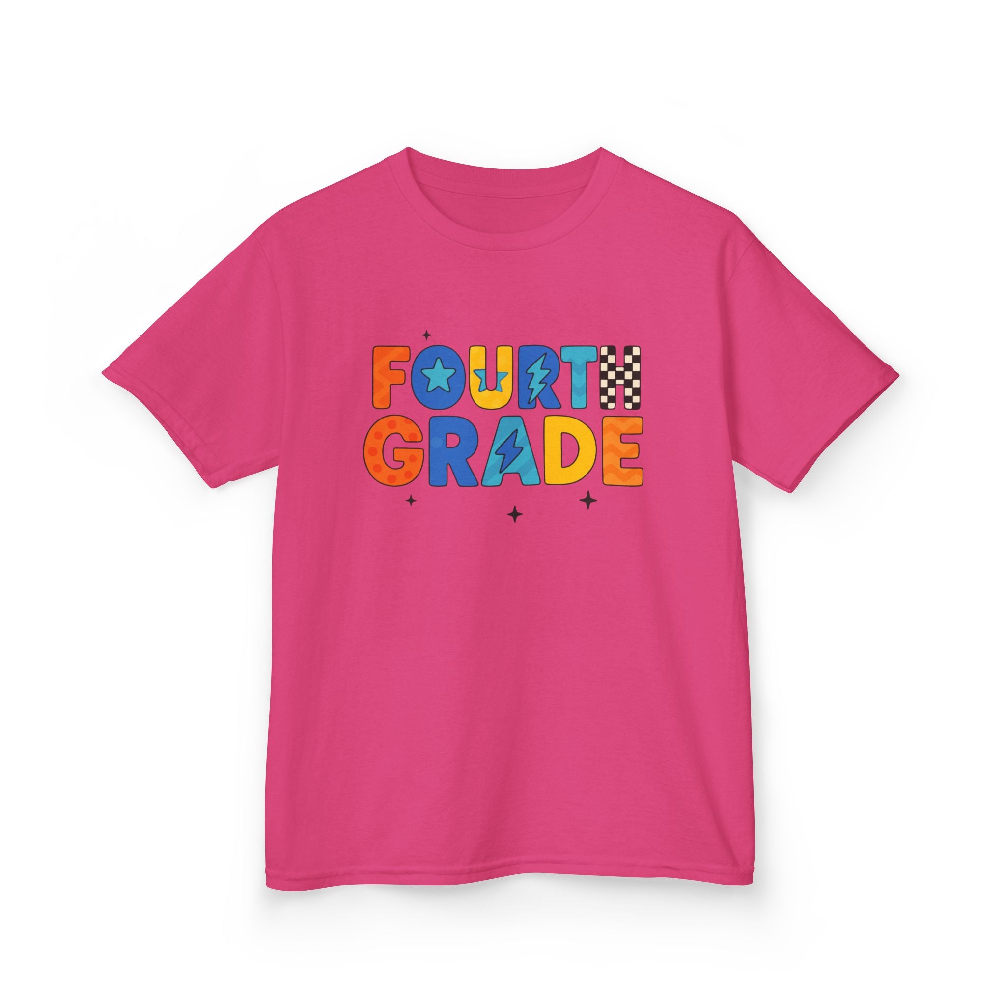 Fourth Grade Kids T-Shirt — Colorful Back-to-School Tee