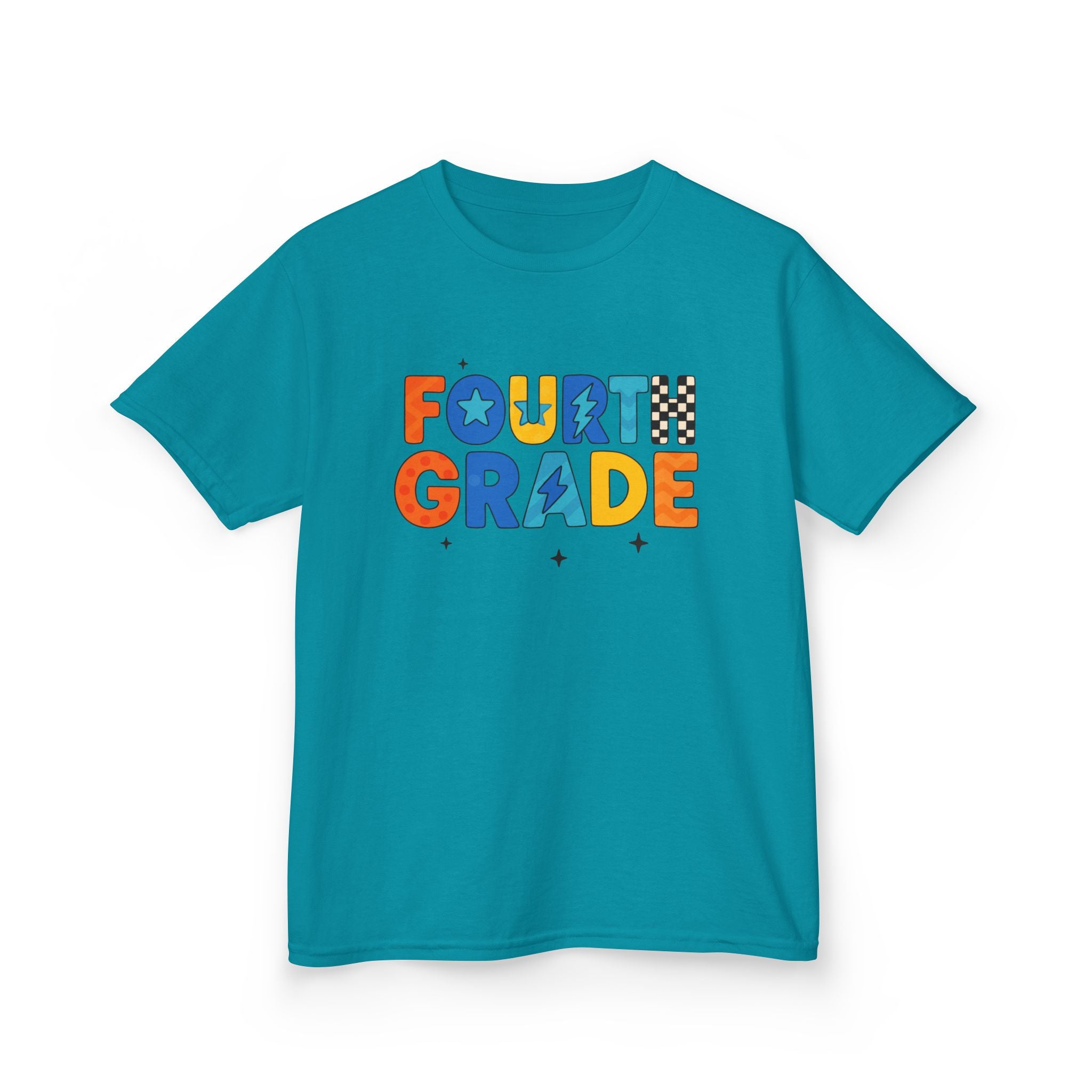 Fourth Grade Kids T-Shirt — Colorful Back-to-School Tee