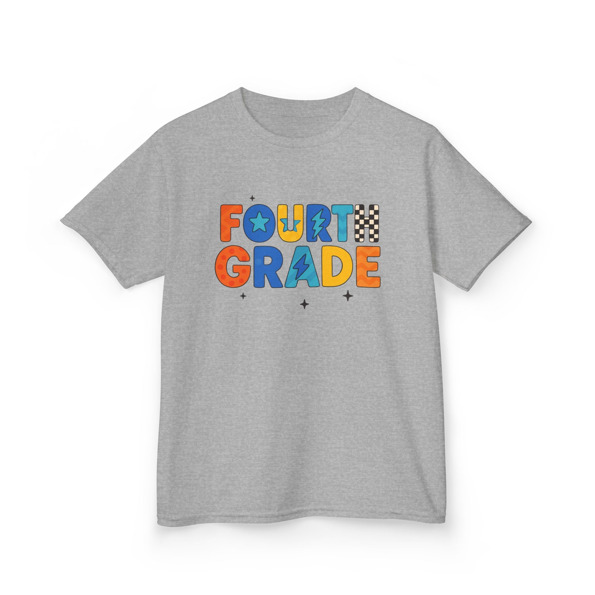 Fourth Grade Kids T-Shirt — Colorful Back-to-School Tee