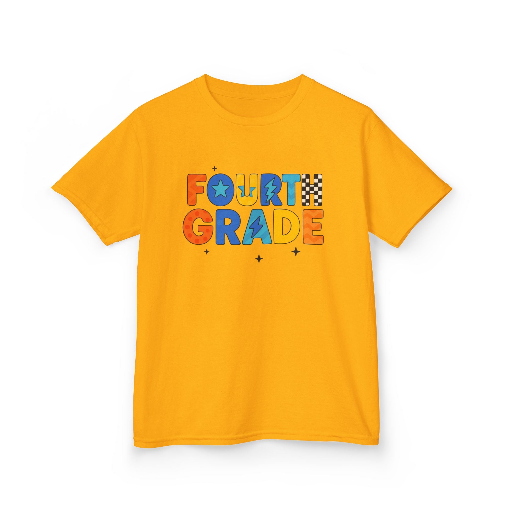 Fourth Grade Kids T-Shirt — Colorful Back-to-School Tee