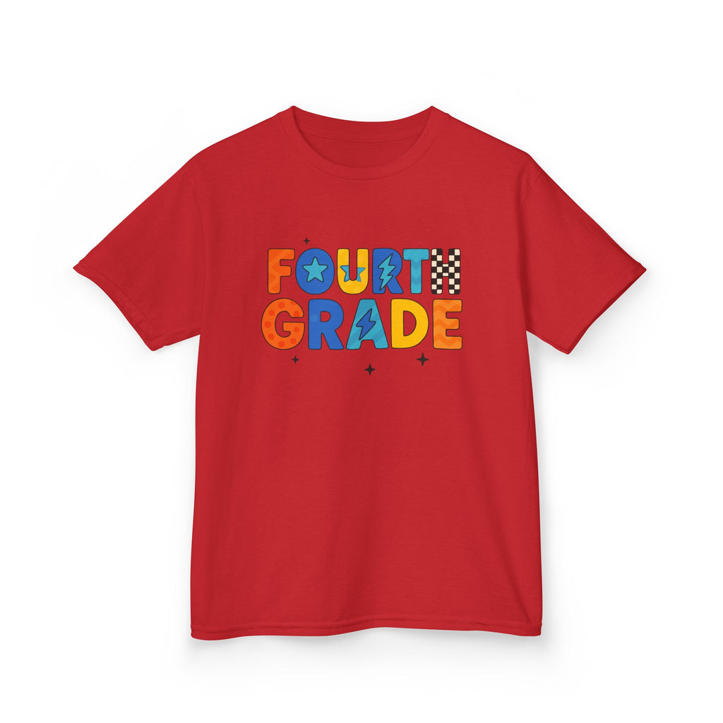Fourth Grade Kids T-Shirt — Colorful Back-to-School Tee
