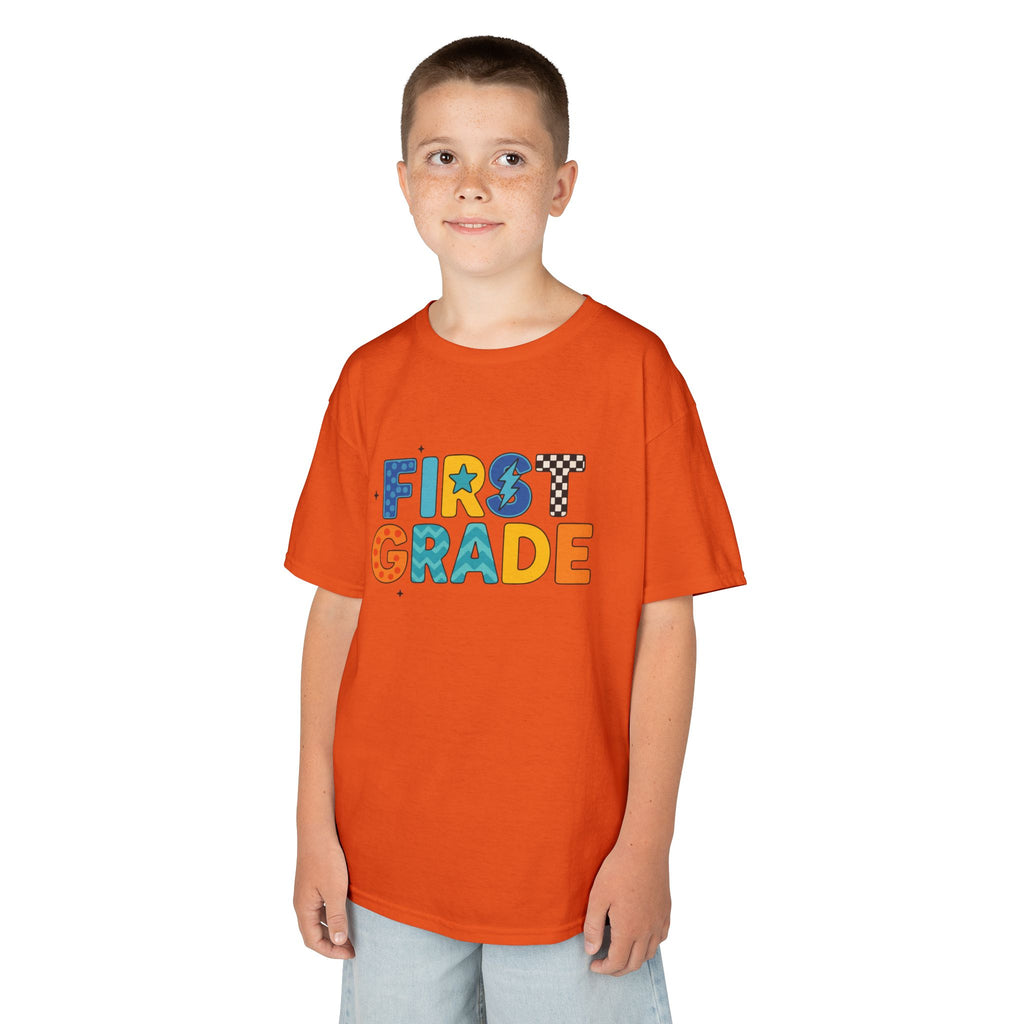 First Grade Kids T-Shirt — Colorful Back-to-School Tee
