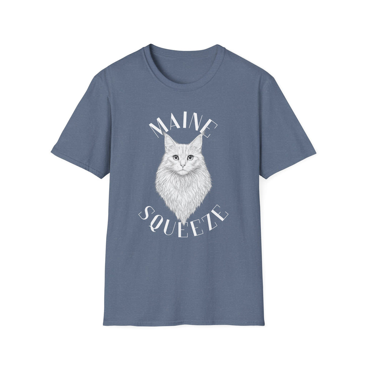 Maine Coon Cat T-Shirt — 'Maine Squeeze' Graphic Tee