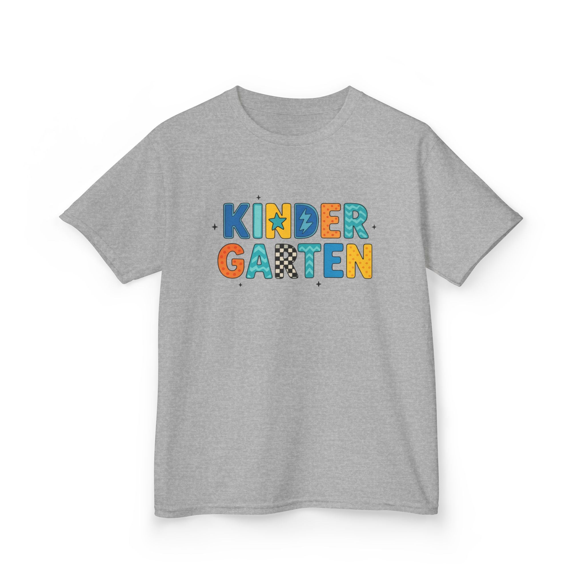 Kindergarten Kids T‑Shirt — Colorful Playful Back-to-School Tee