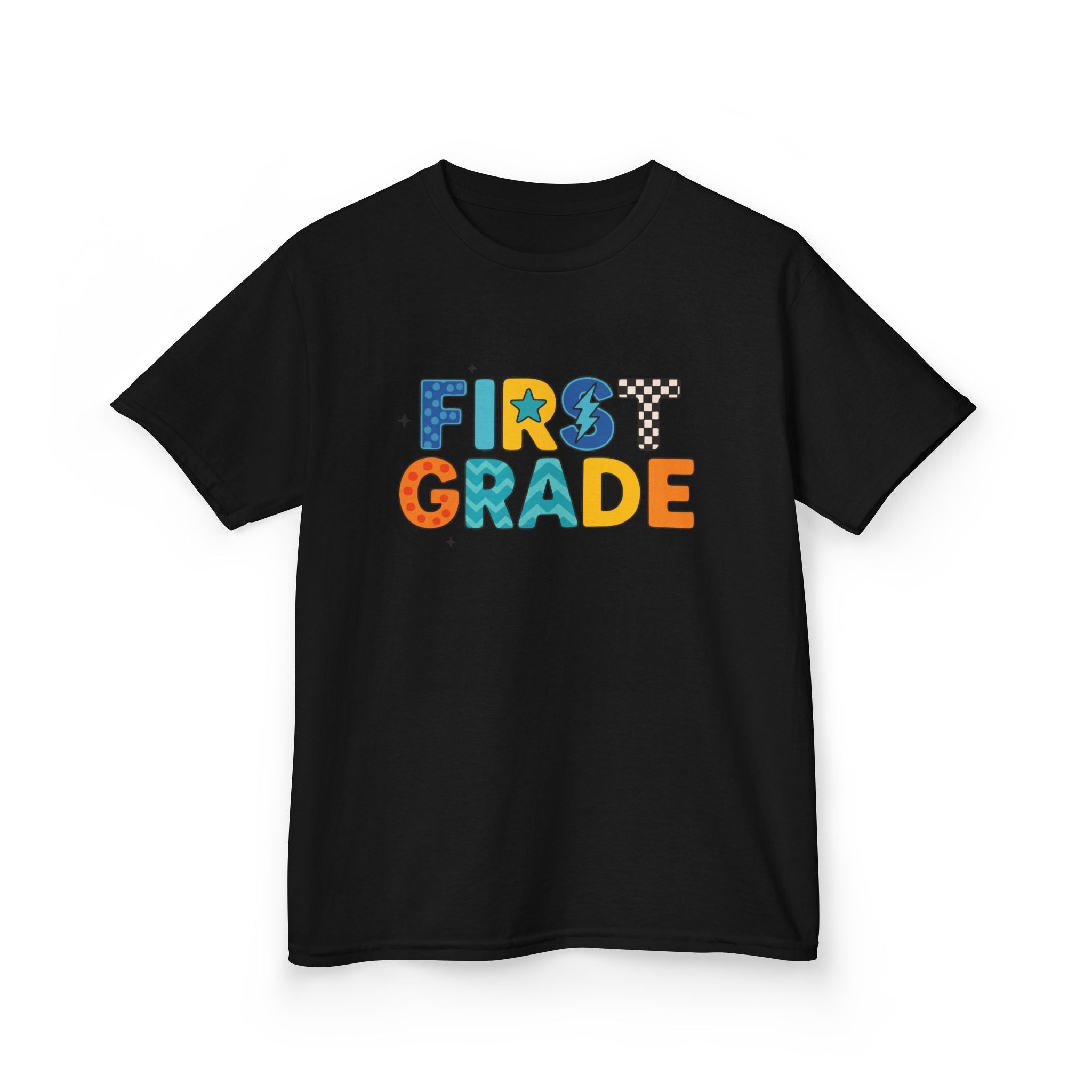 First Grade Kids T-Shirt — Colorful Back-to-School Tee