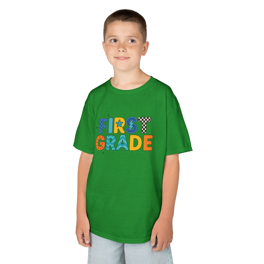 First Grade Kids T-Shirt — Colorful Back-to-School Tee