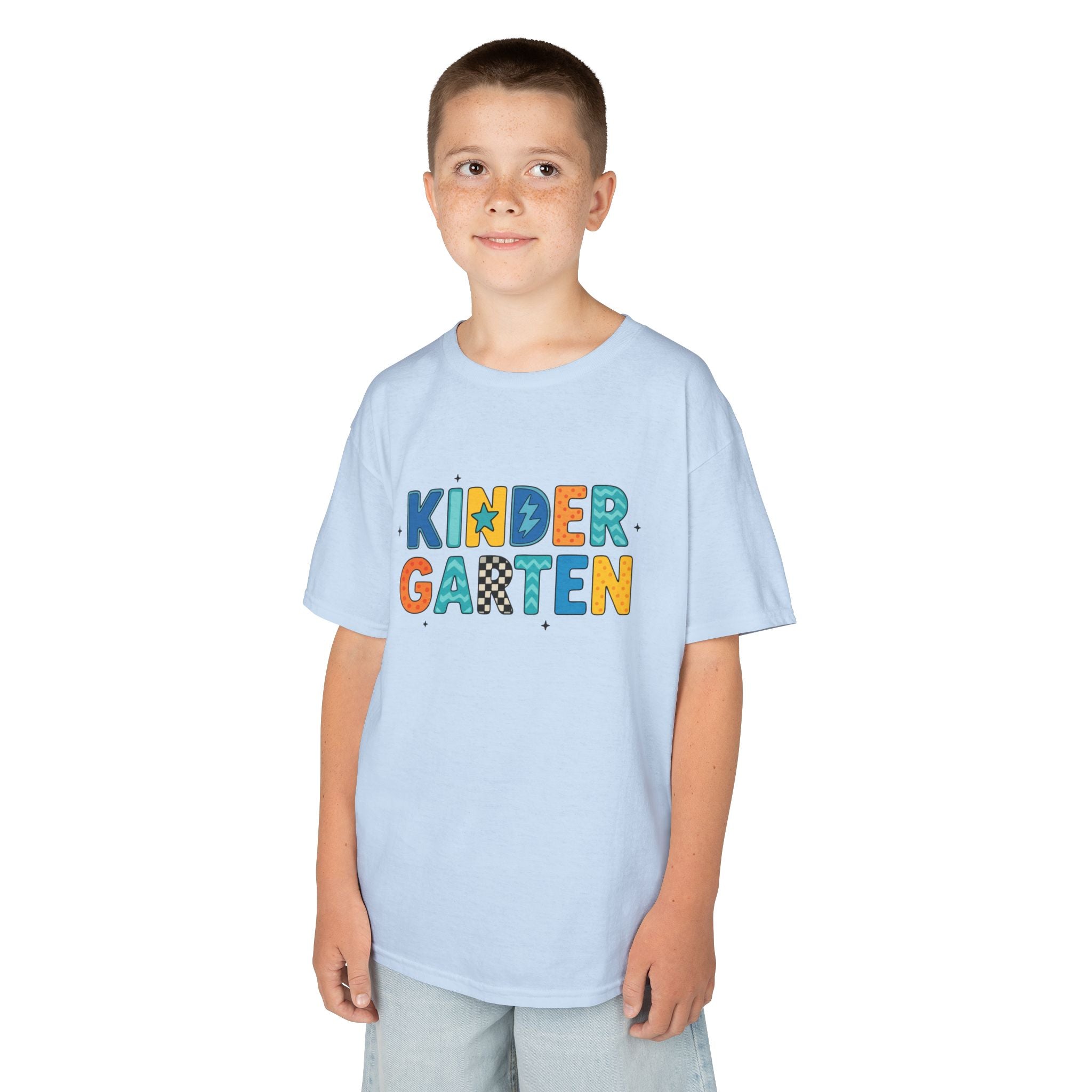 Kindergarten Kids T‑Shirt — Colorful Playful Back-to-School Tee