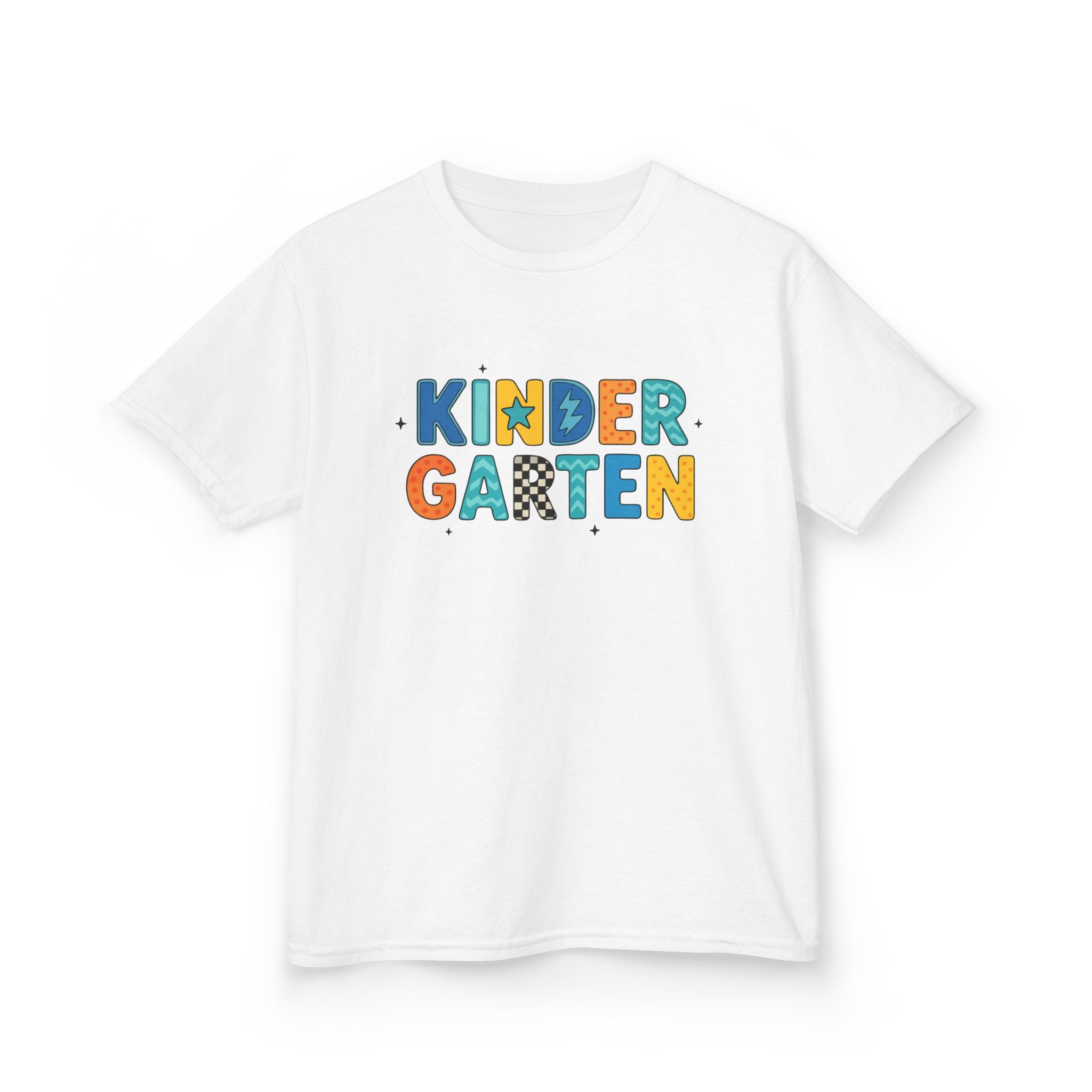 Kindergarten Kids T‑Shirt — Colorful Playful Back-to-School Tee