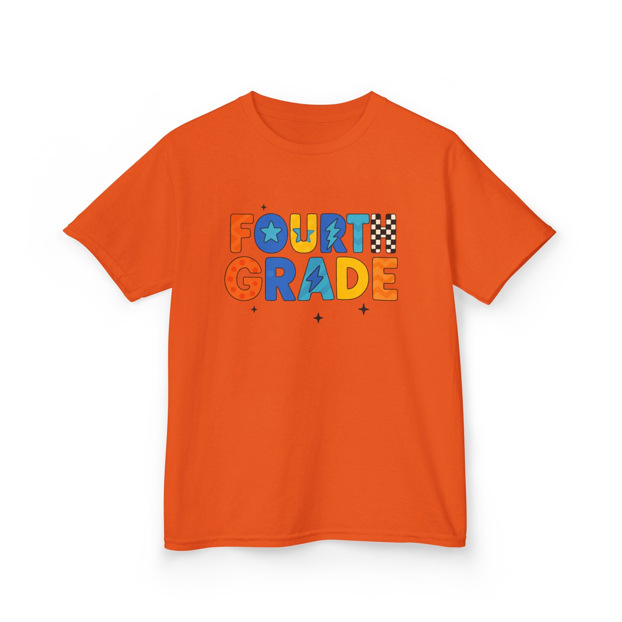 Fourth Grade Kids T-Shirt — Colorful Back-to-School Tee