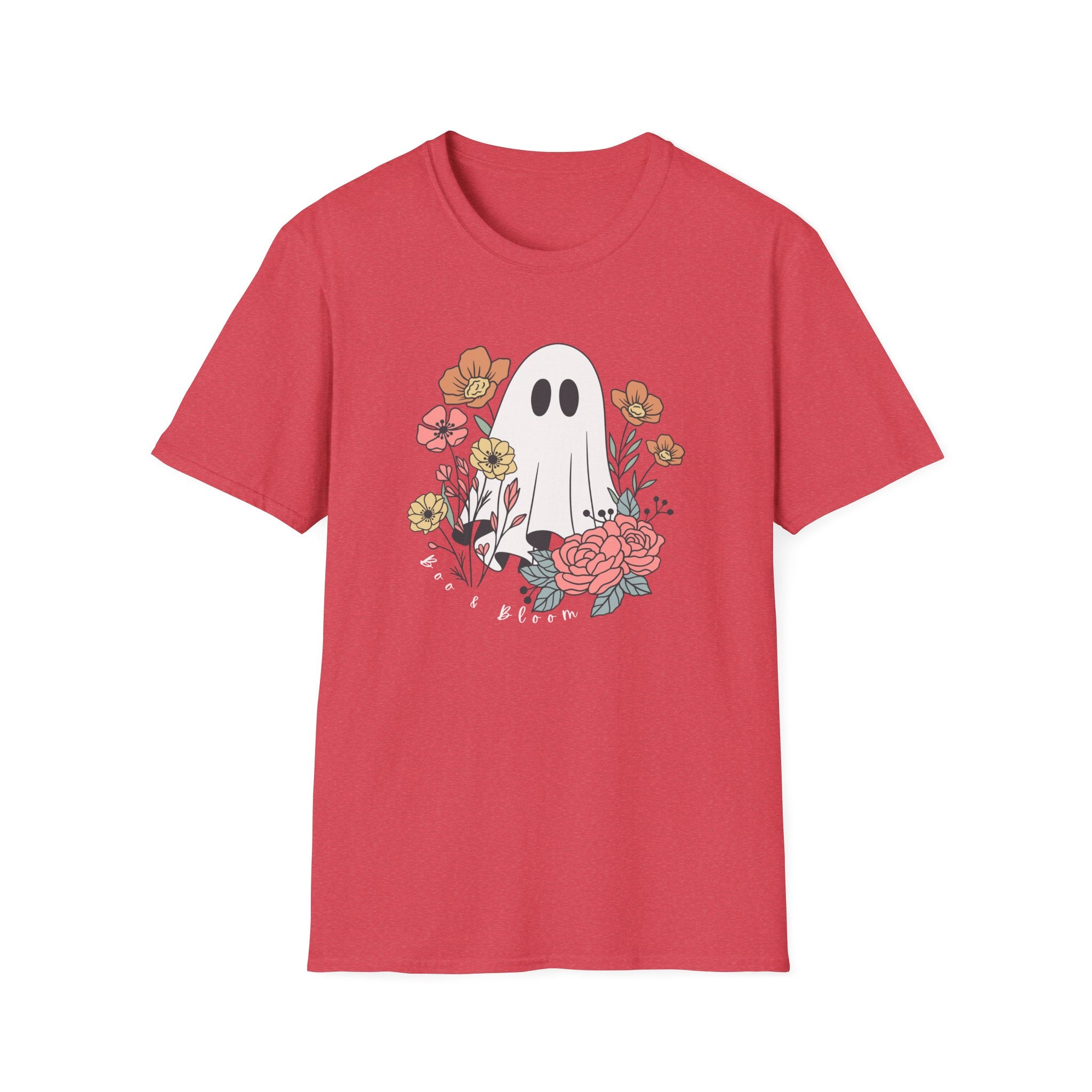 Cute Floral Ghost T-Shirt — Halloween Spooky Cute Tee