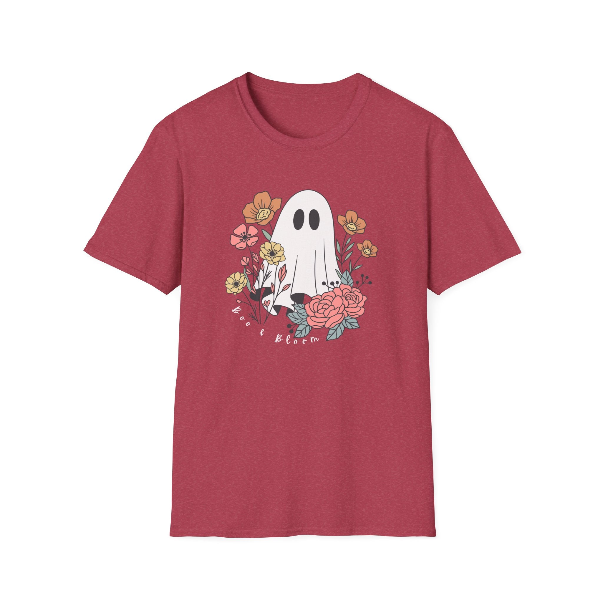 Cute Floral Ghost T-Shirt — Halloween Spooky Cute Tee