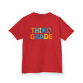 Third Grade Kids T‑Shirt — Colorful Back-to-School Tee