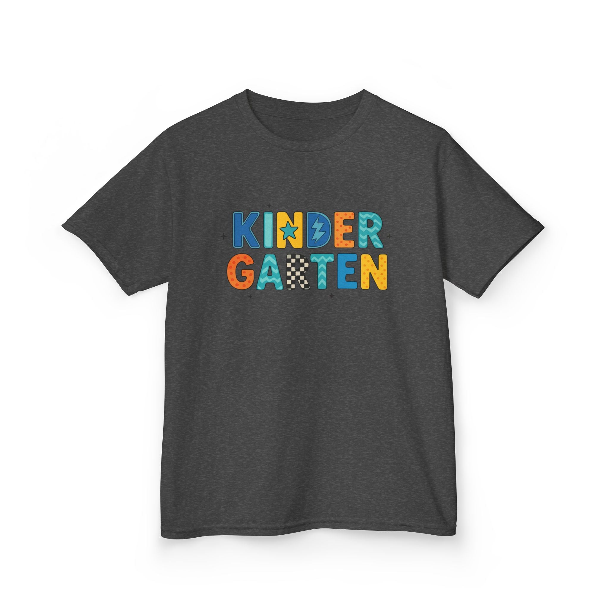 Kindergarten Kids T‑Shirt — Colorful Playful Back-to-School Tee