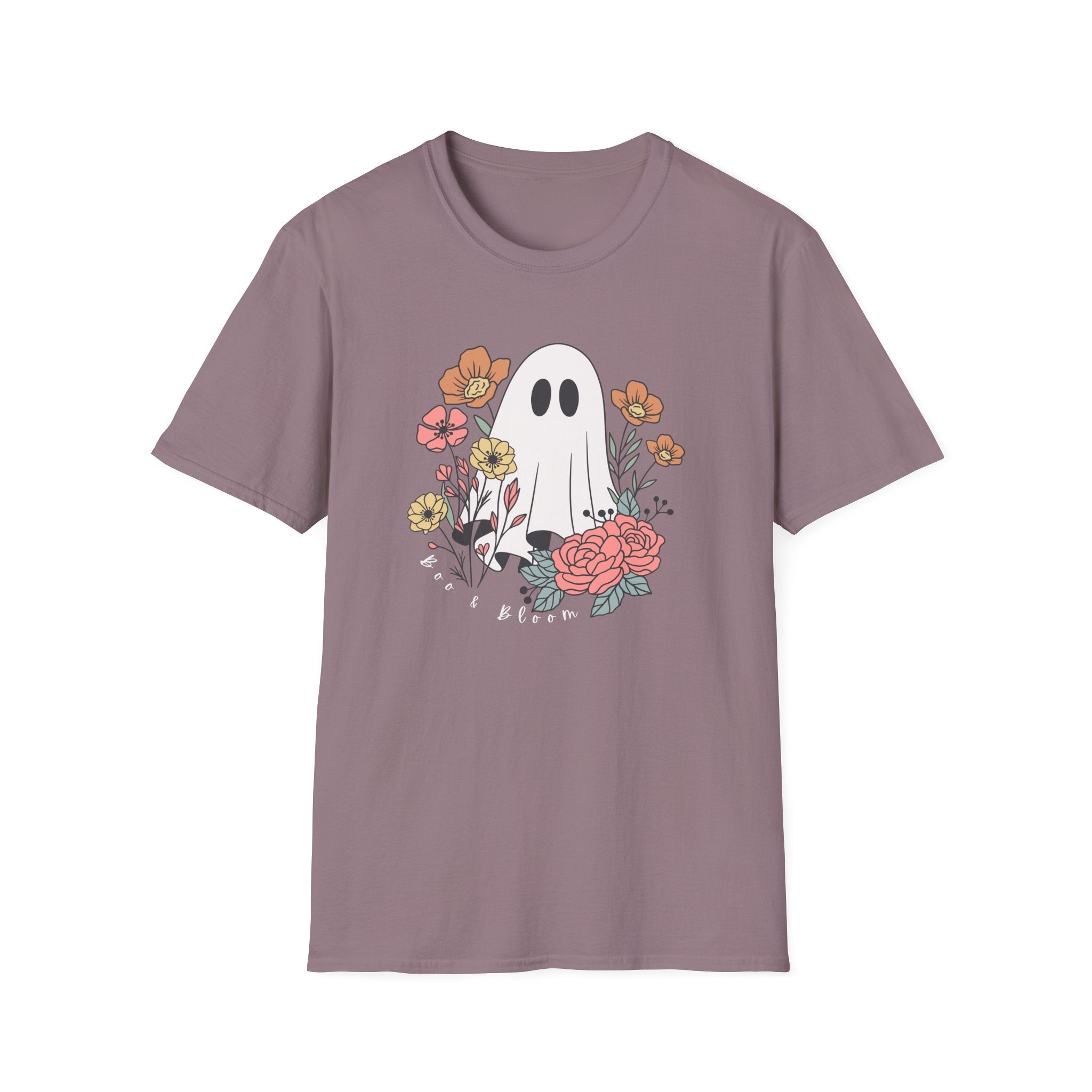 Cute Floral Ghost T-Shirt — Halloween Spooky Cute Tee
