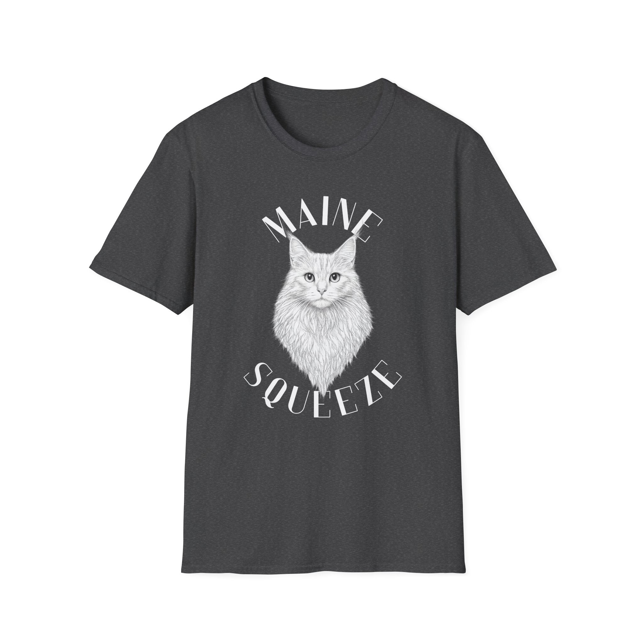 Maine Coon Cat T-Shirt — 'Maine Soulful' Graphic Tee for Cat Lovers