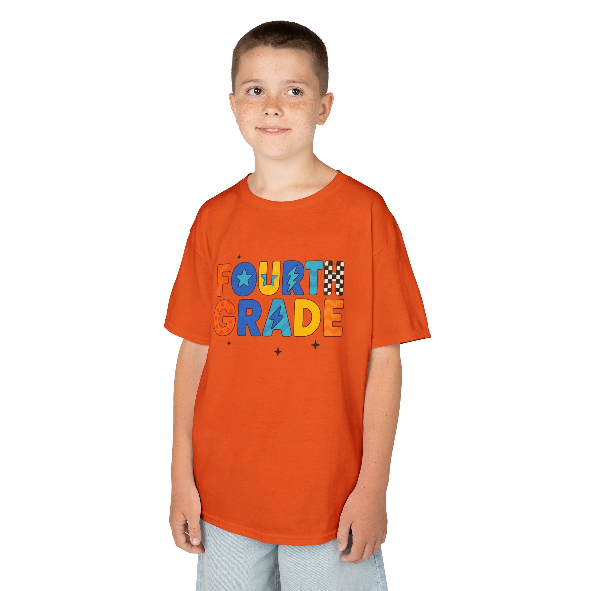 Fourth Grade Kids T-Shirt — Colorful Back-to-School Tee