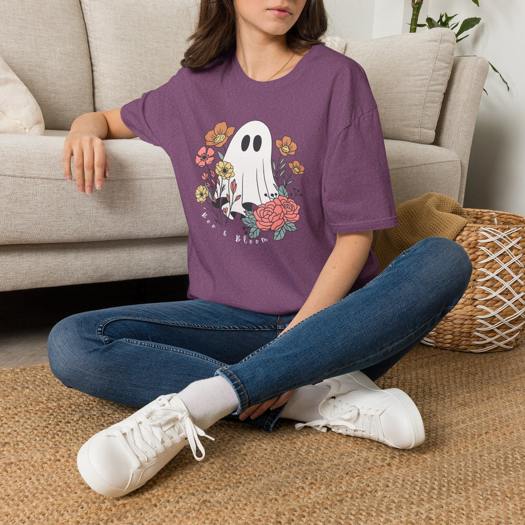 Cute Floral Ghost T-Shirt — Halloween Spooky Cute Tee