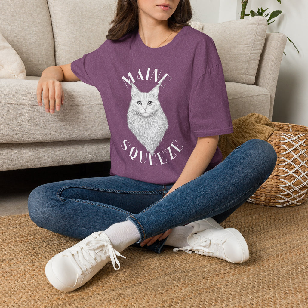 Maine Coon Cat T-Shirt — 'Maine Soulful' Graphic Tee for Cat Lovers