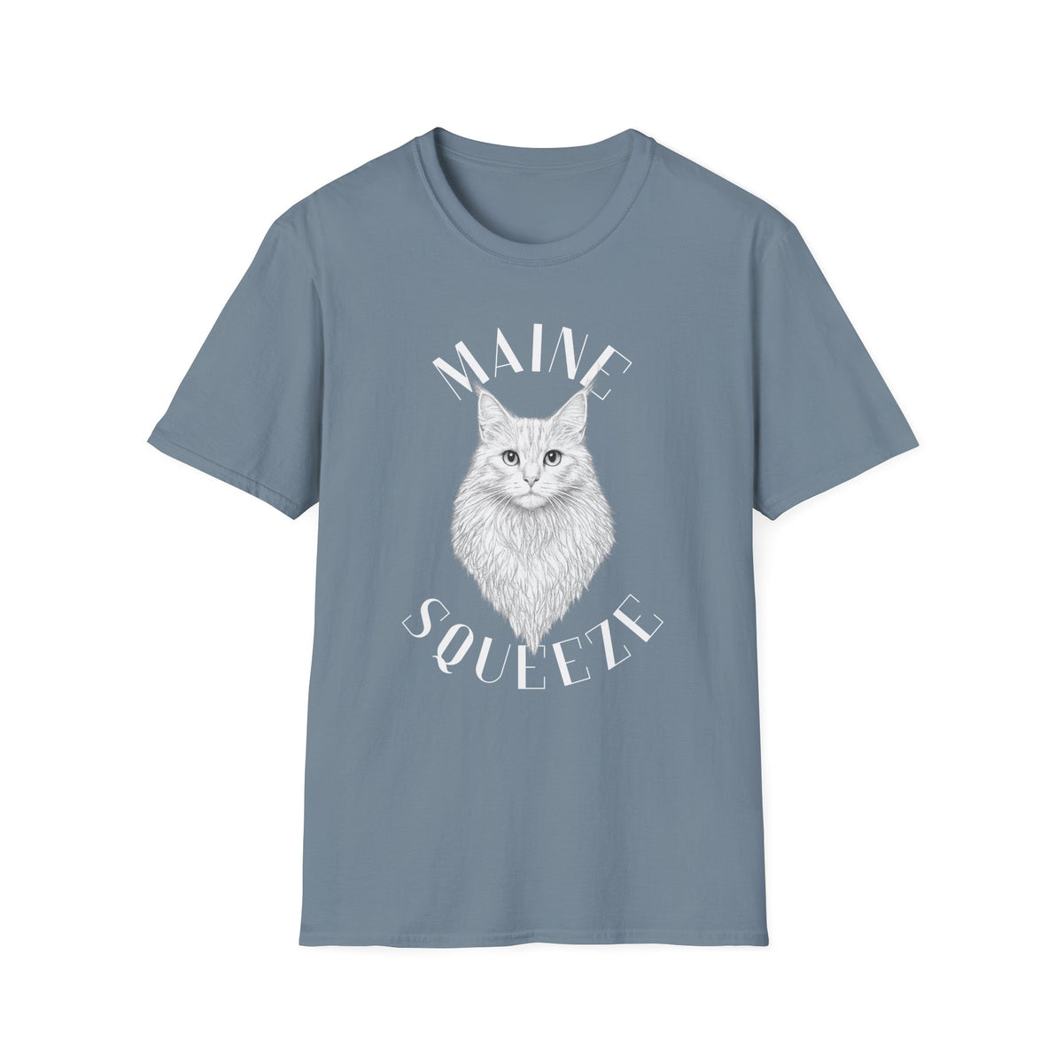 Maine Coon Cat T-Shirt — 'Maine Squeeze' Graphic Tee