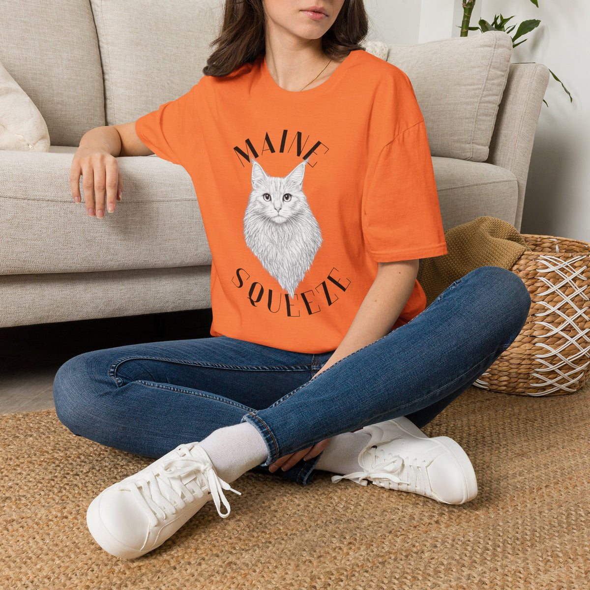 Maine Coon Cat T-Shirt — 'Maine Coon' Graphic Tee for Cat Lovers