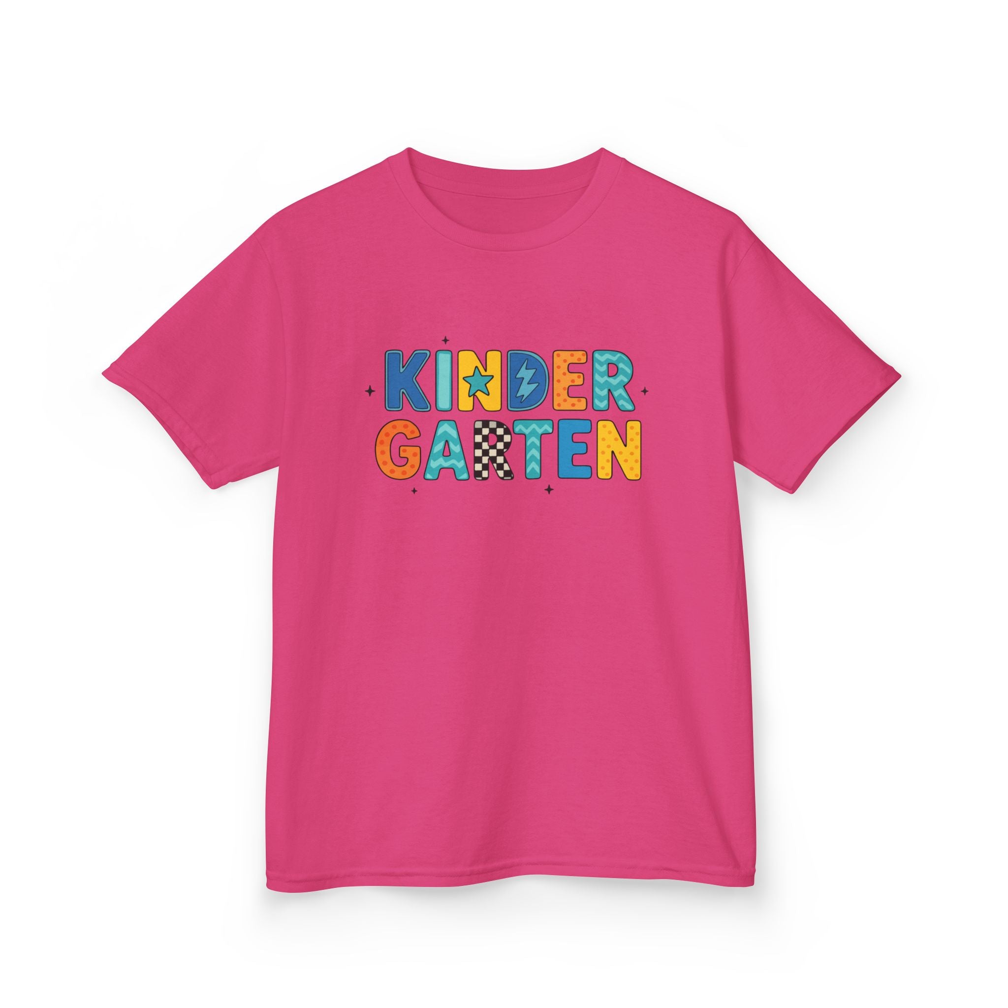 Kindergarten Kids T‑Shirt — Colorful Playful Back-to-School Tee