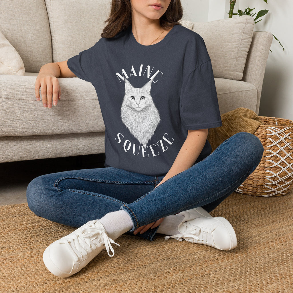 Maine Coon Cat T-Shirt — 'Maine Soulful' Graphic Tee for Cat Lovers