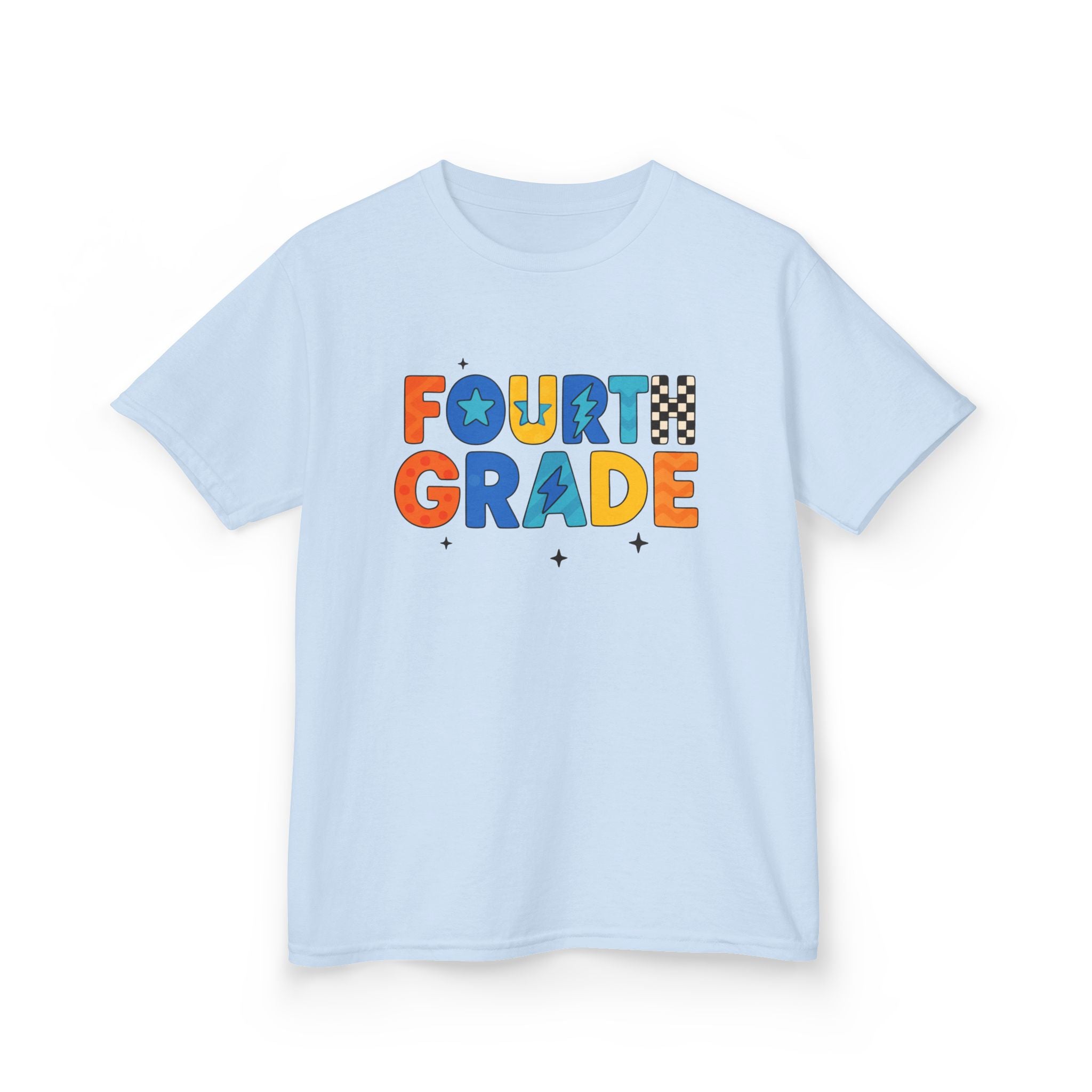 Fourth Grade Kids T-Shirt — Colorful Back-to-School Tee